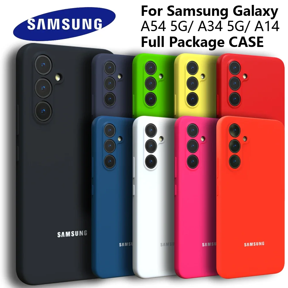 For Samsung Galaxy A54 A34 A14 Case Silky Silicone Cover Soft-Touch Back Protective Housing For A53 A73 A33 A13 A52 A72 A32 A12