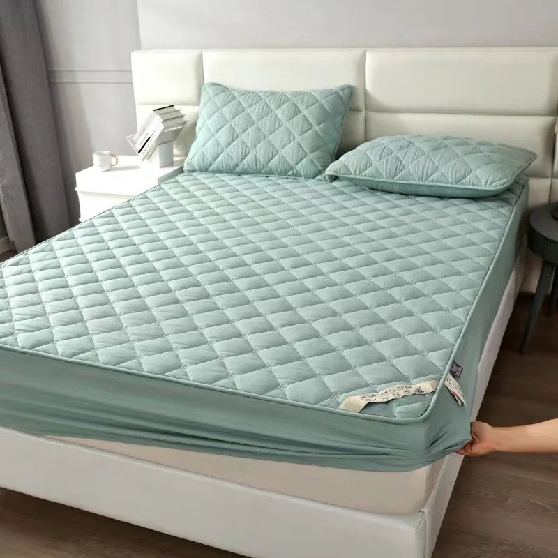 Twin Queen Customized Size Bed Protector Cover Thicken Raw Cotton