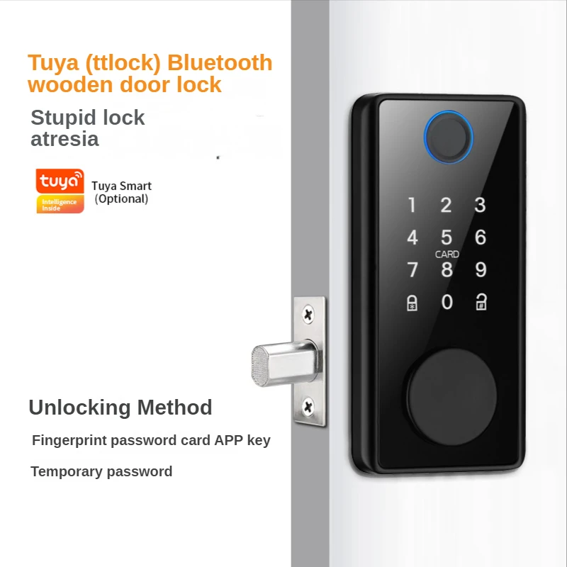 

Tuya ttlock smart fingerprint password door lock atresia Locks for indoor wooden doors Family, Office, Hotel