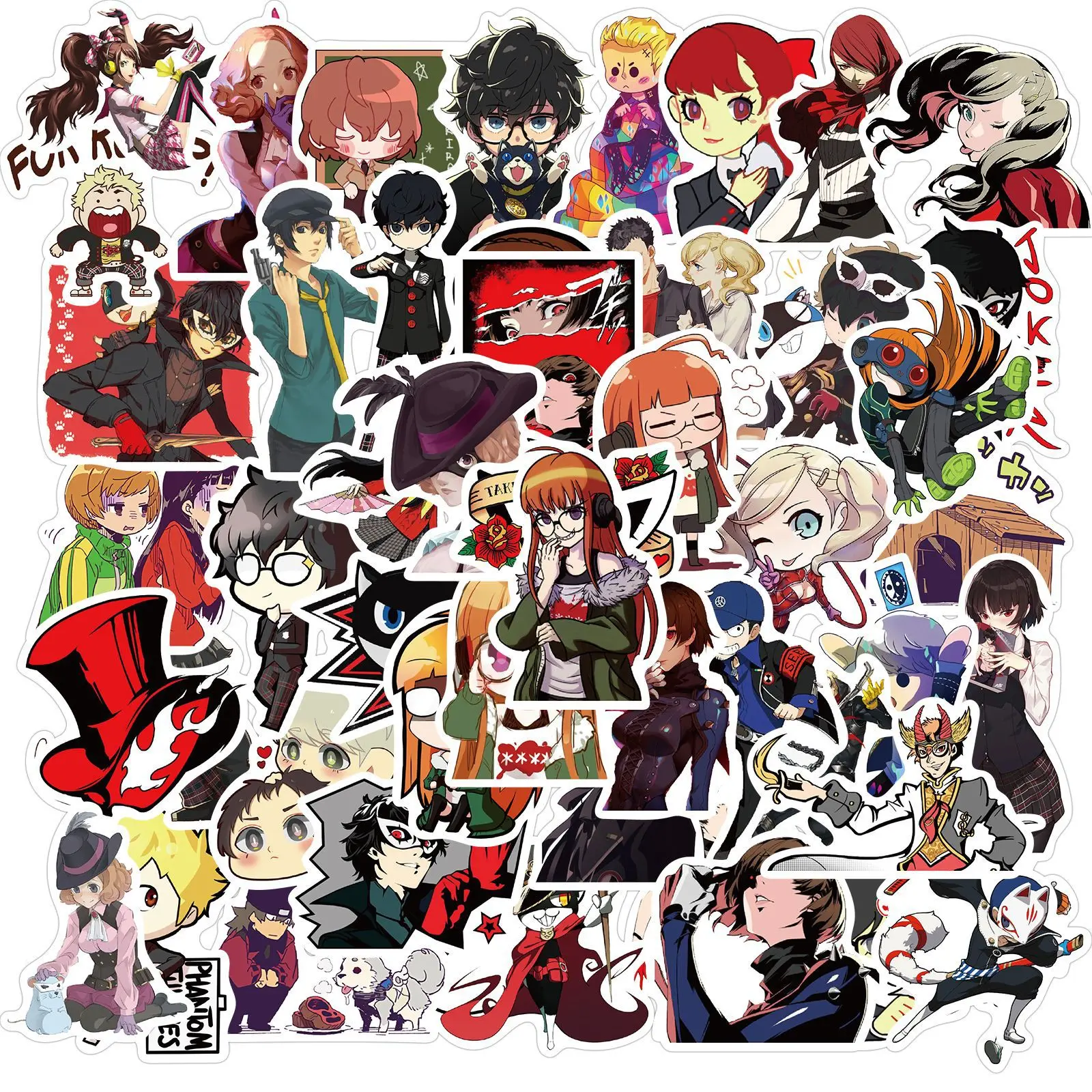 100 Stück Persona Anime Aufkleber Amamiya Ren Akechi Goro Schreibwaren Student Nachricht Sammlung Freund Geschenk Wasserdicht DIY