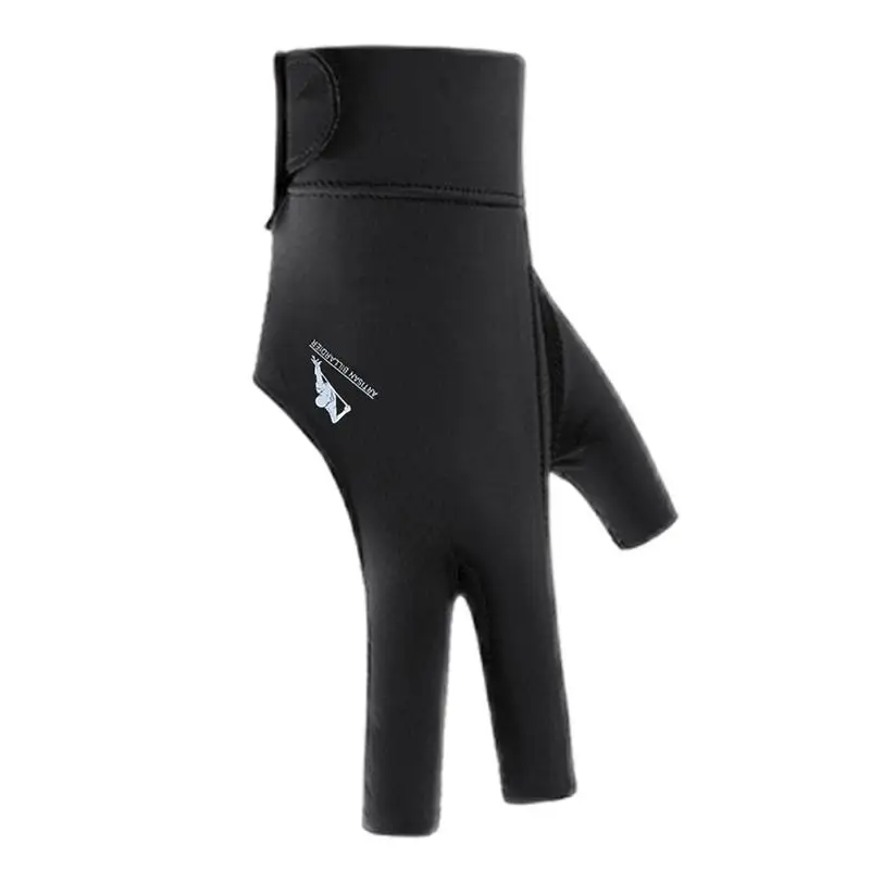 

Бильярдные перчатки с 3 пальцами из дышащего полиэстера, гладкие мягкие легкие любительские тренировки для левой или правой руки