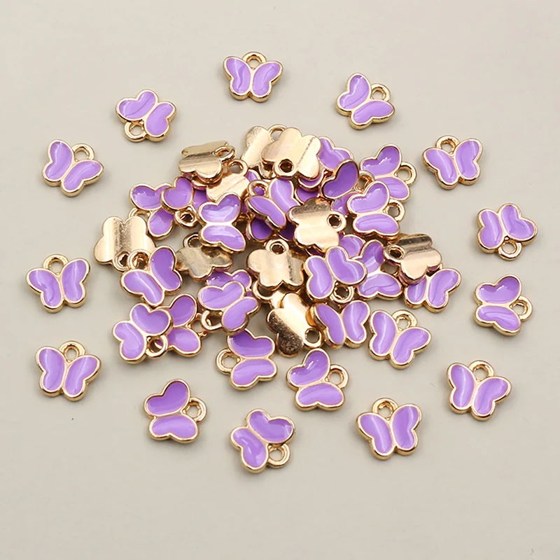 100 Ciondoli Farfalla In Metallo – 13x11 Mm, Per Gioielli Fai Da Te E Decorazioni