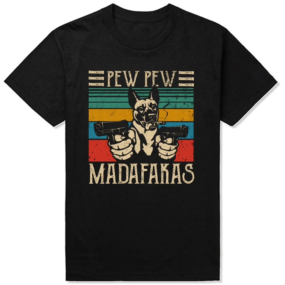 Coole Pew Vintage T-Shirts mit belgischer Schäferhund-Malinois-Motiv, Rundhalsausschnitt, modische T-Shirts, Kleidung, lässige Basic-T-Shirts