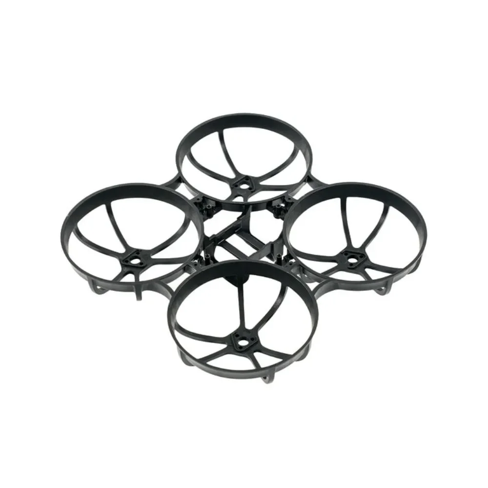 Coque de protection drone FPV micro, silicone léger, couleur bleu ciel, vue de profil avec ouvertures pour caméra