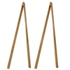 2 Pcs Bamboo Trash Tongs Grabber Clip Tool Collector Garbage Picker Clamp Elderly Litter 3