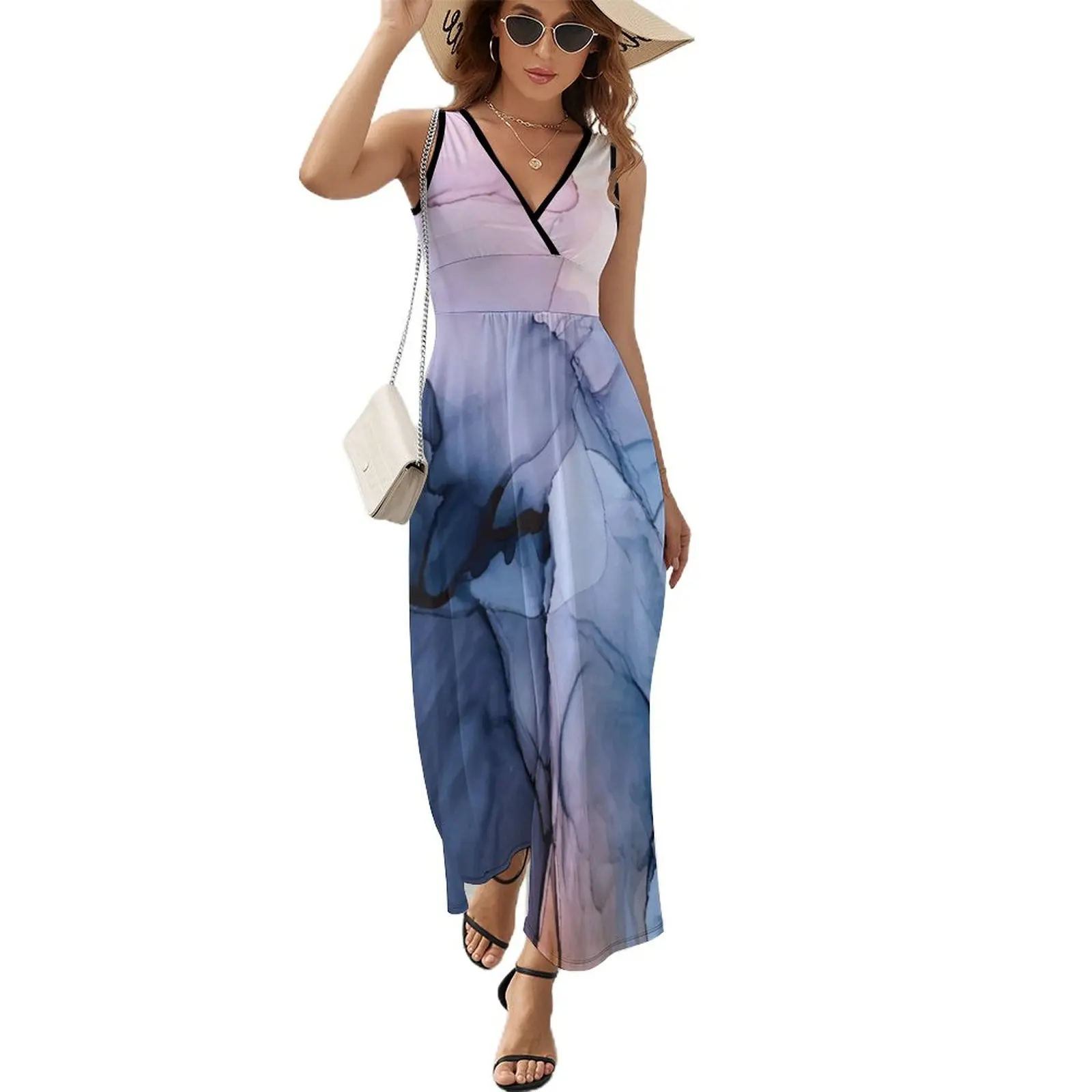 

Captivating 1 - Alcohol Ink Painting Sleeveless Dress luxury evening dresses 2024 women's summer jumpsuit women clothes