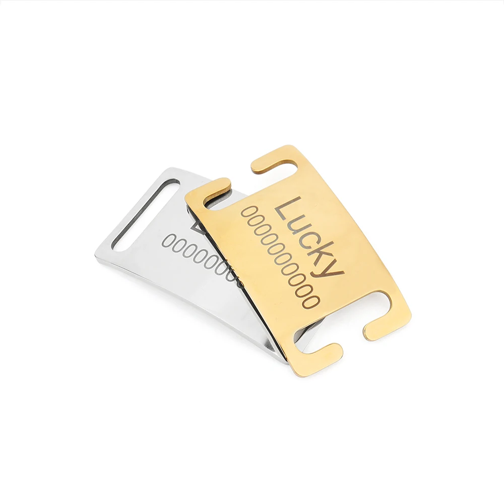 Personalized Pet Collar with Engraved ID Tag - Custom Cat Dog Accessory in Black Silver Gold