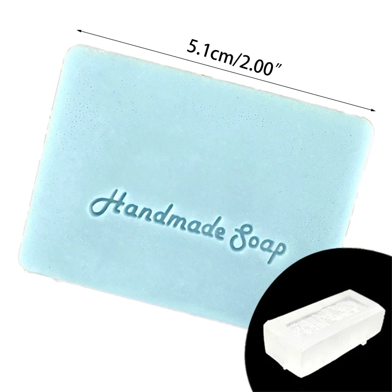 HANDMADE SOAP Pure English Word Handmade Soap Stamp Natural Resin