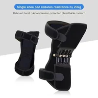 Knee Booster 1 Pair Support Knee Pads Breathable Non-slip Lift Pain Relief For Knee Power Spring Force Stabilizer 1