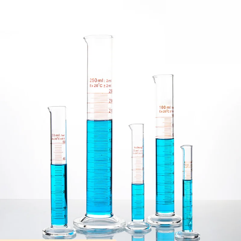 250ml glass graduated cylinder, measuring cylinder measuring graduates glass graduate