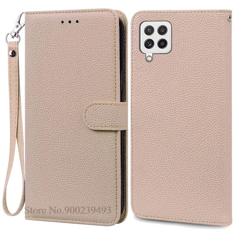 Leather Wallet Flip Case Soft Silicone Cover for Samsung Galaxy M32 - Stylish Protective s