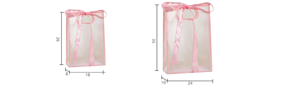 50 Stück Individuell Bedruckte Schmuck-PP-Handtaschen Hochzeitsgeschenke Geburtstags-Süßigkeiten Geschenkverpackung Kosmetik Parfüm Uhren Sonnenbrillen Geschenkbeutel mit Band – Detail 1