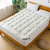 Bamboo_Viscose Mattress Topper Queen Size, Cooling Extra Thick Breathable Mattress pad 1