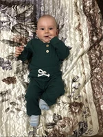 Baby Kleidung Set Rippen Strick – Bild 2