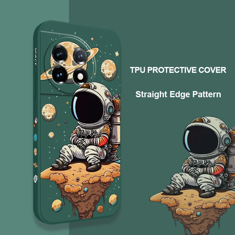 Thinking Astronaut Liquid Silicone Phone Case