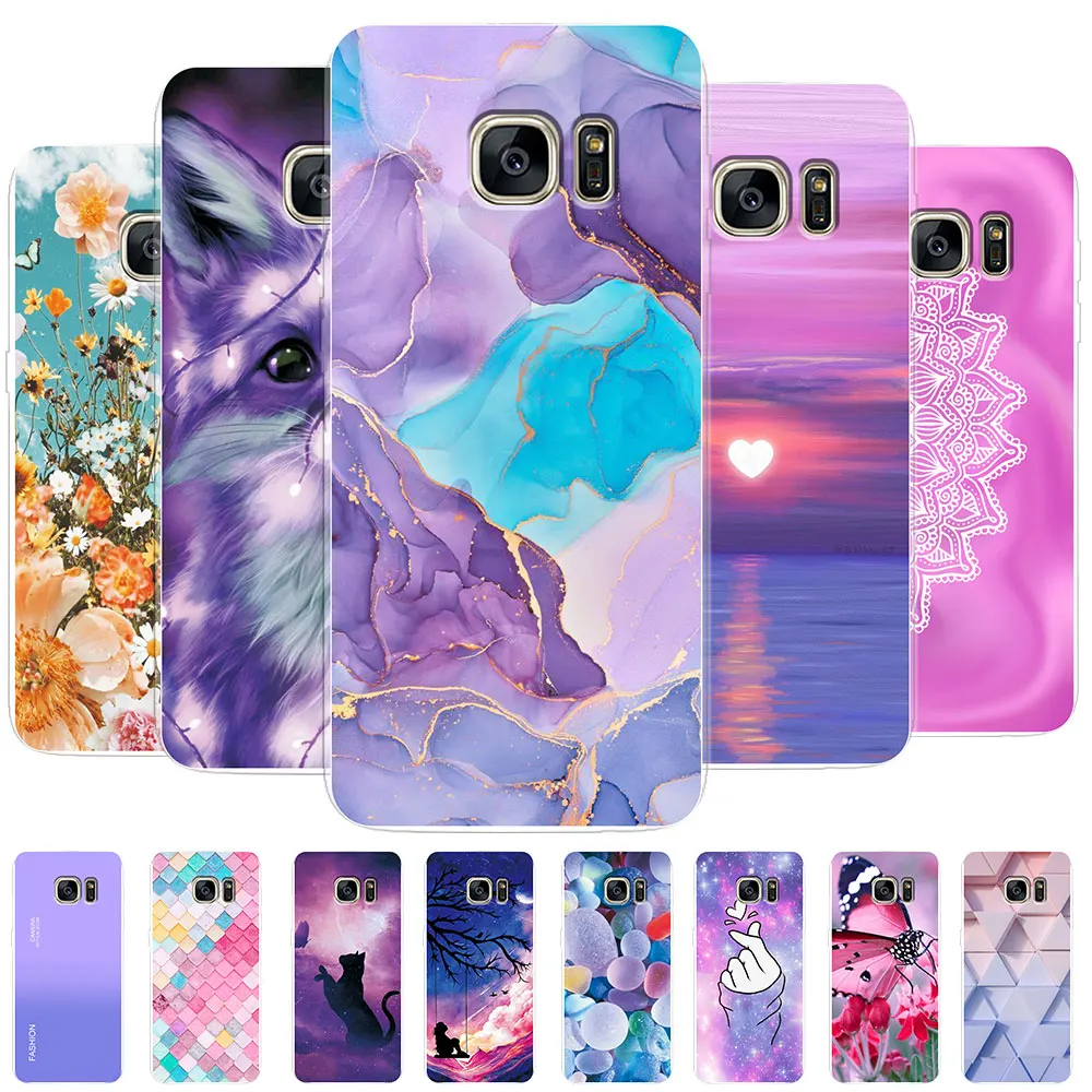 Per Samsung Galaxy S7 Edge Case Galaxys7 Cute Silicone Fundas Custodia Morbida Per Samsung Galaxy S7 S 7 Edge Cover Trasparente Per Telefono