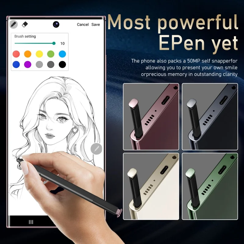 S24 Ultra Mobile Phones 7.3 HD Screen SmartPhone Original 22GB+2TB 4G 5G Dual Sim Celulares Android Unlocked 8000mAh Cell Phone for smart mobile phones