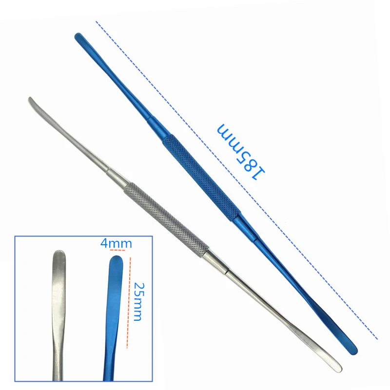 

Titanium alloy stainless steel Freer periosteal elevator double-ended ophthalmic surgical instruments round handle