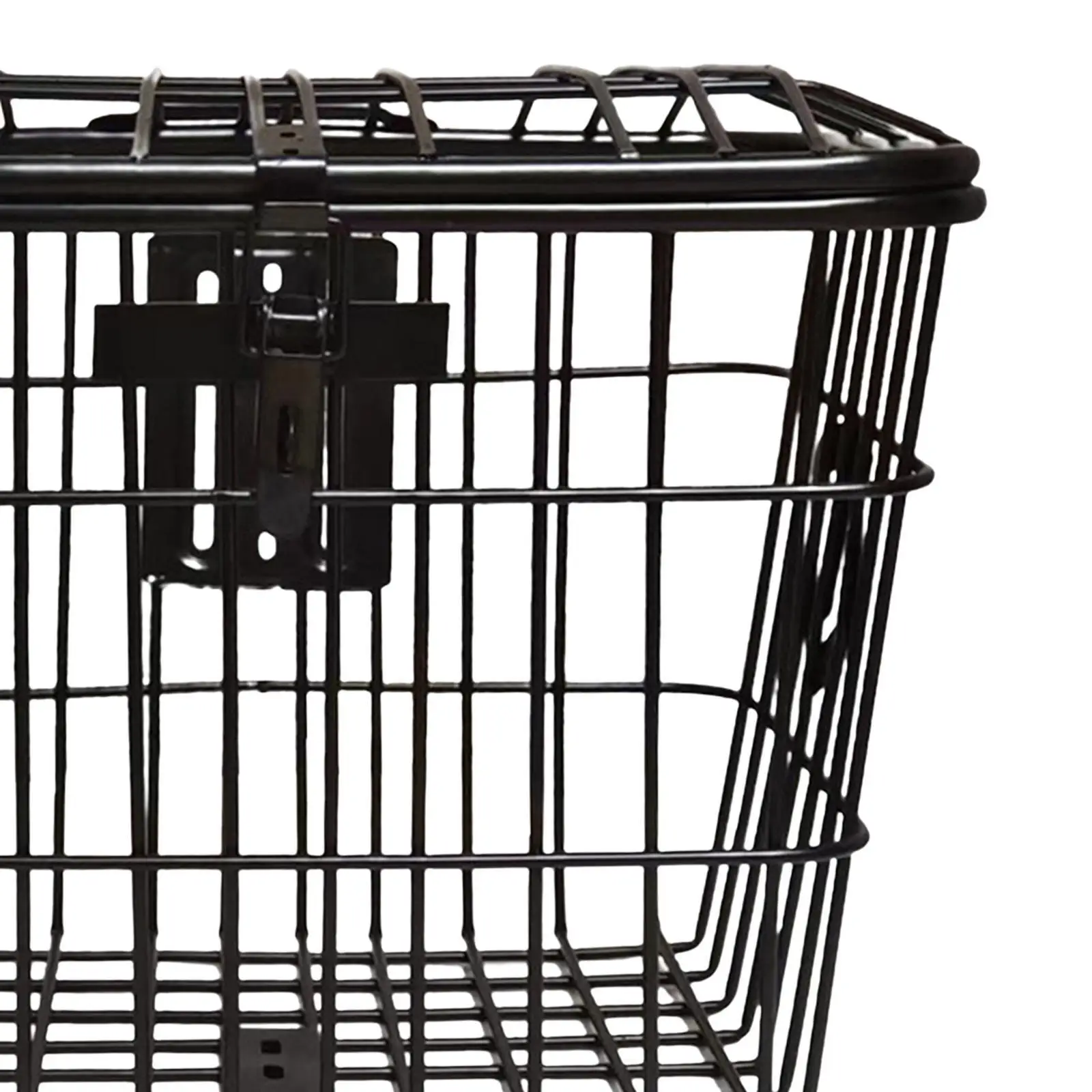 

Metal Bike Basket Organizer with Mounting Screws Large Space for Tricycles