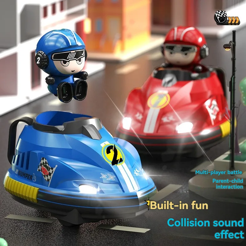 Children's new match parent-child interaction drift kart collision ejection remote control two-person bumper car toy 3