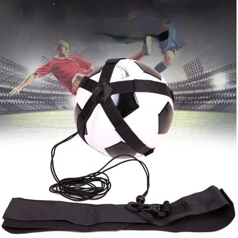 Soccer Ball Juggle Bags Children Auxiliary Circling Belt Kids Football Training Equipment Kick Solo Soccer Trainer Football Kick