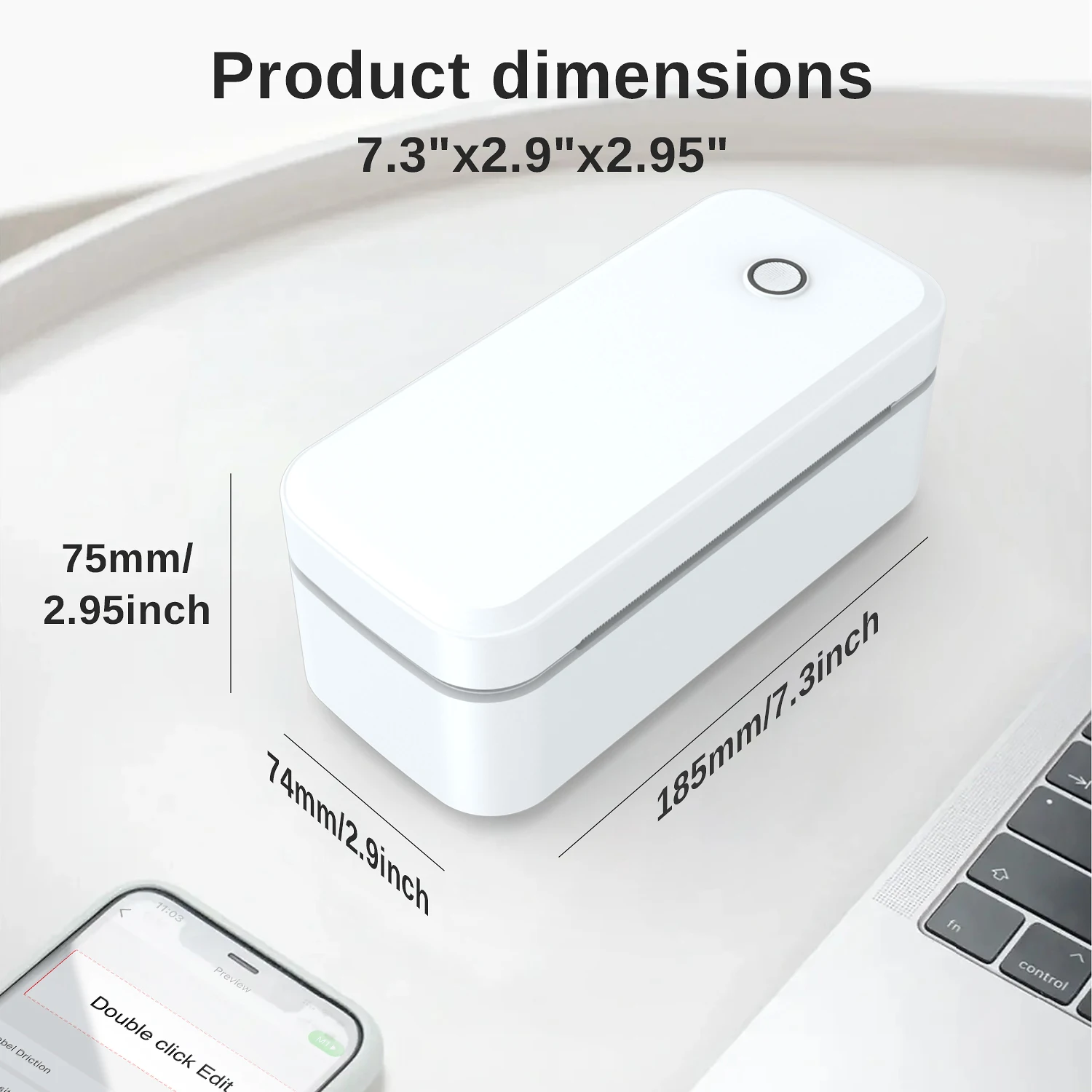 Marklife 미니 열전사 라벨 프린터 X4 블루투스 배송용 4x6인치 라벨 프린터 메이커 아이폰 안드로이드 맥 윈도우 호환