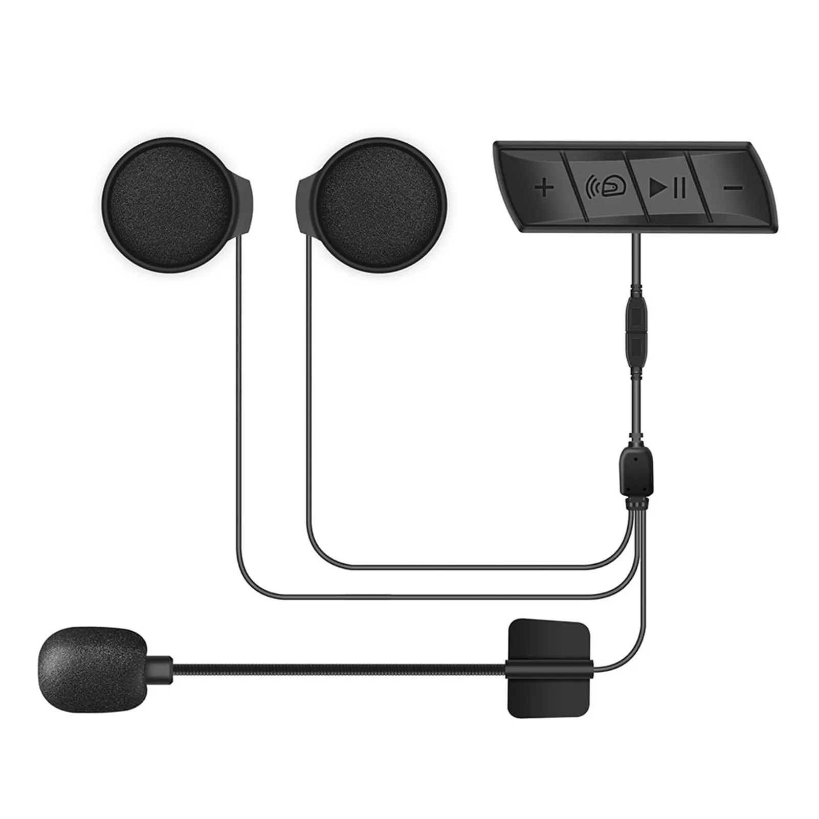 오토바이 헬멧 헤드셋 블루투스 스피커, 무선 이어폰 마이크 키트, 스테레오 FM MP3 플레이어, 방수 스마트 액세서리