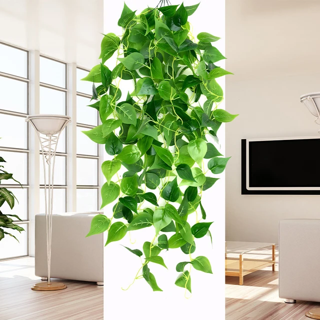 3 plantas colgantes artificiales de hiedra falsa para decoración de pared  hogar