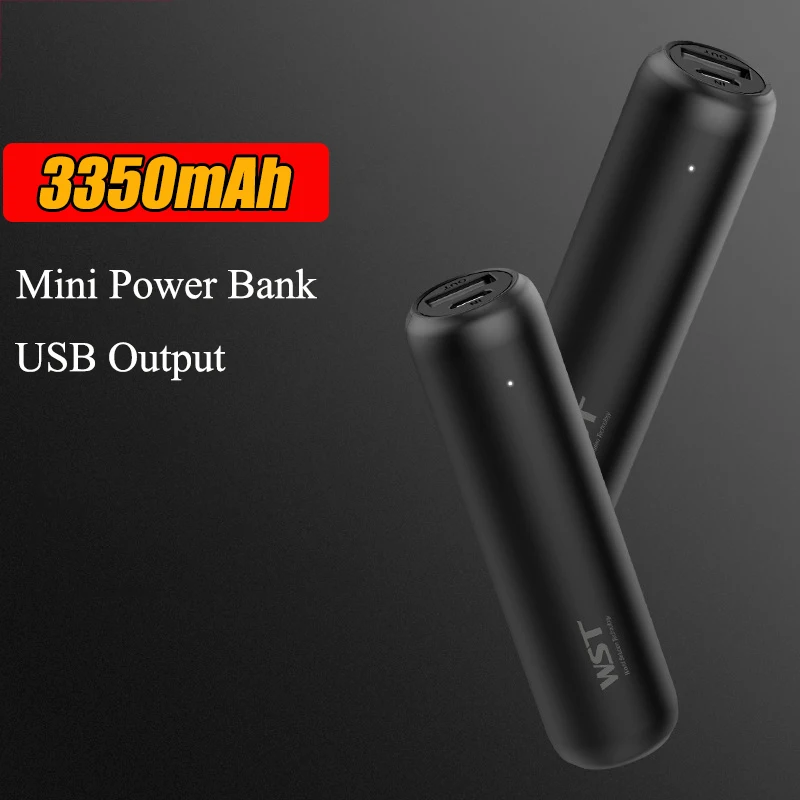 

3350mAh Mini Power Bank Portable Charger External Battery Pack Powerbank For iPhone 12 13 Pro Xiaomi 9 Samsung S23 S22 Poverbank