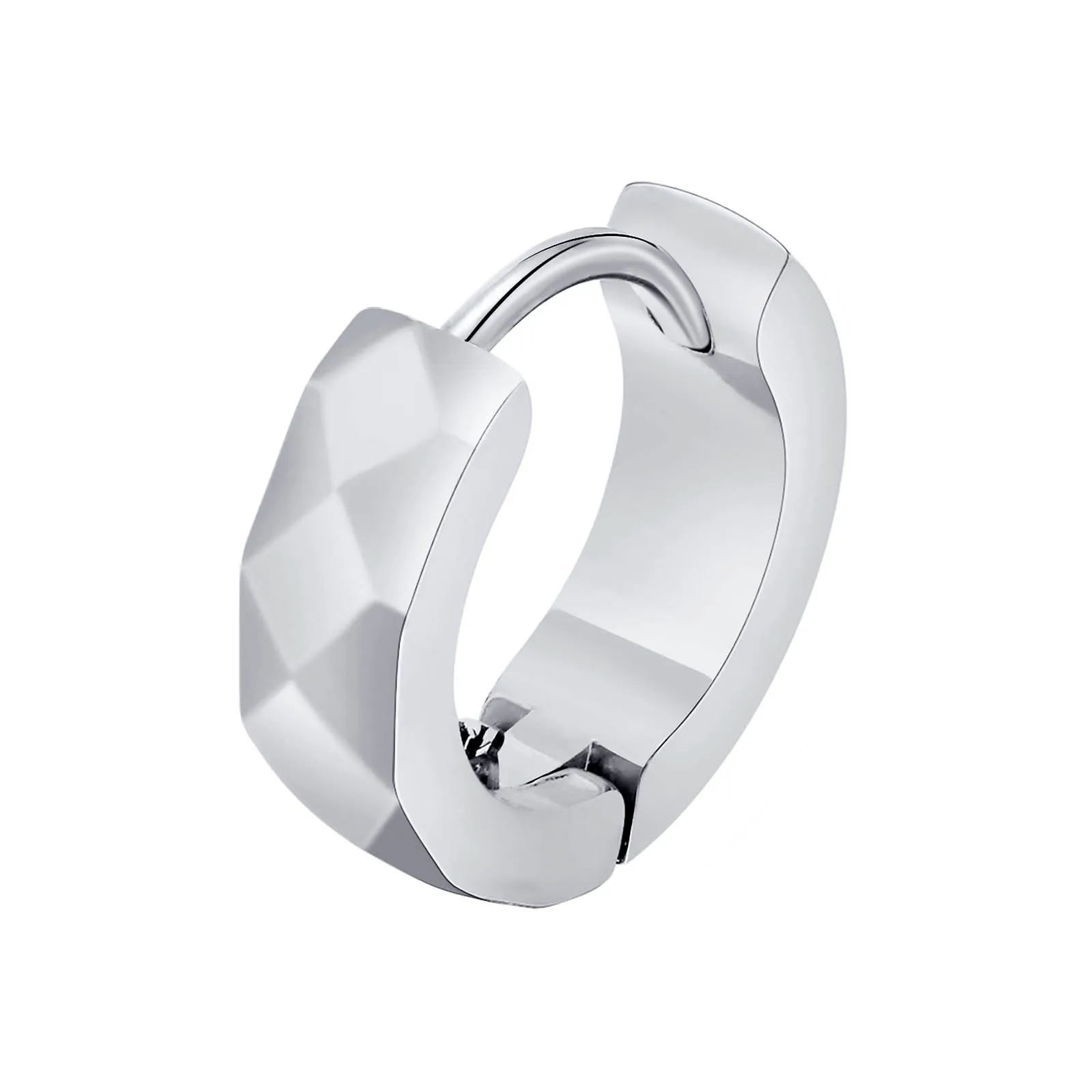 Orecchini A Cerchio Huggie In Acciaio Inossidabile – Da Uomo E Ragazzo, Classici E Lucidi, Diametro 12,5 Mm