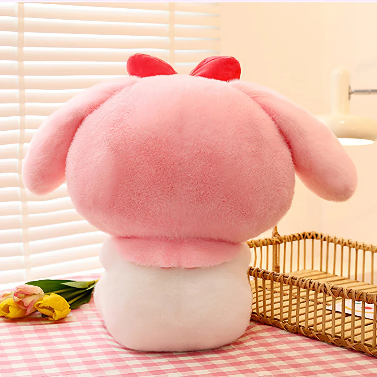 60cm Cute Sanrio Kuromi Plush Toy Kawaii Strawberry My Melody Plushies Soft Stuffed Doll Little Devil Pillow Cushion Girls Gift