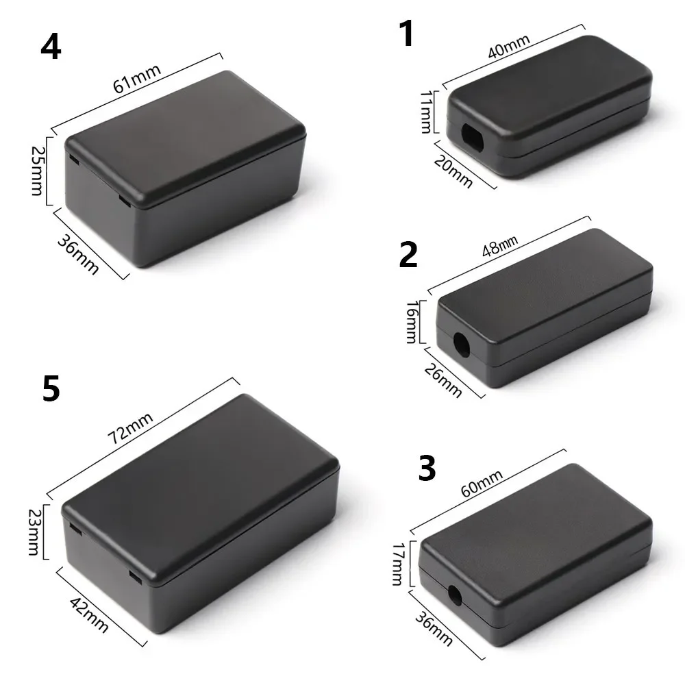 Electronic Enclosure Case 2/6/10Pcs Waterproof Housing Instrument Case ABS Plastic Project Box Storage Case Enclosure Boxes Electronic Supplies