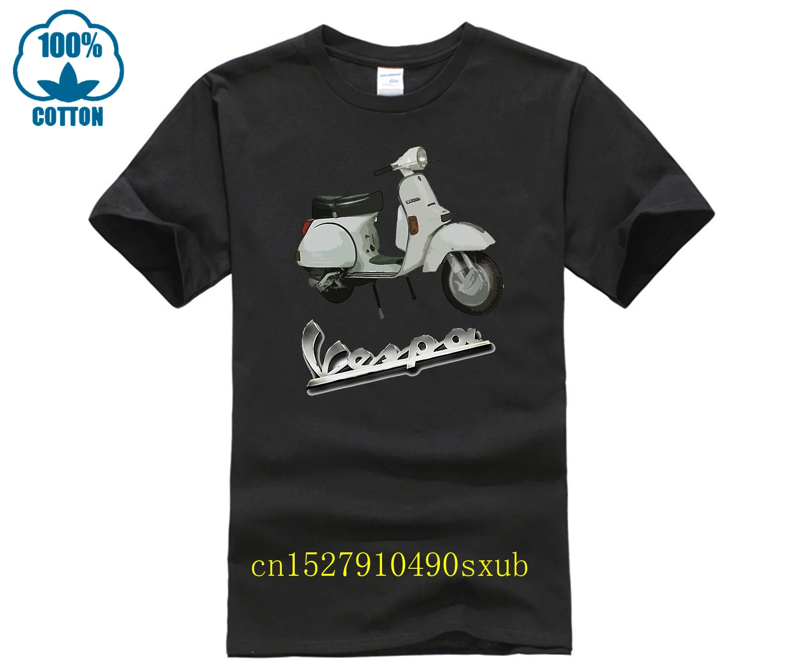 Maglietta Da Uomo Vespa Px 200 Scooter Classico