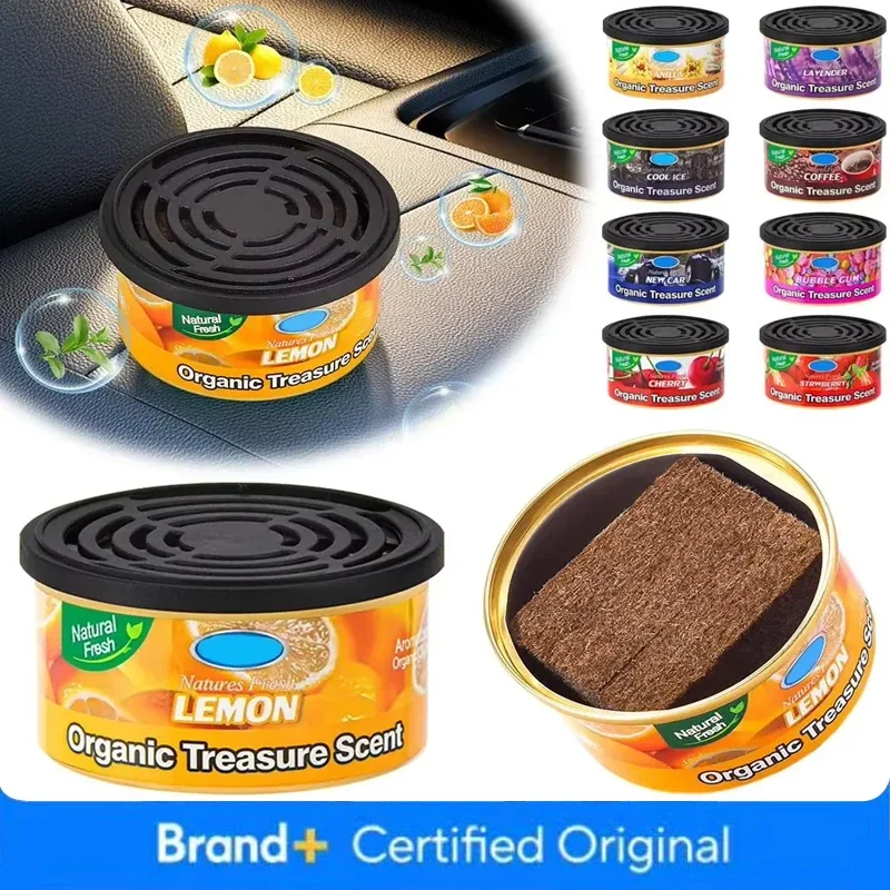 Car Flavoring Perfume Canned Car Air Fresheners Long-Lasting Auto Aromatherapy Wood Blocks Coffee Flavor Auto Deodorant Supplies