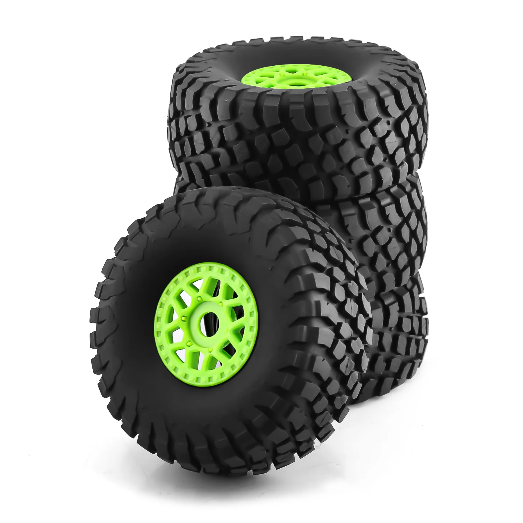 4PCS 17mm Hex RC Wheel and Tire Set 138mm Buggy Desert Truck Tires Fit for 1/7 1/8 Short Course Truck ARRMA Mojave YK4072 DF7