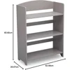Children's Bookcases, MySize Bookshelf - Greenguard Gold Certified, Grey 2
