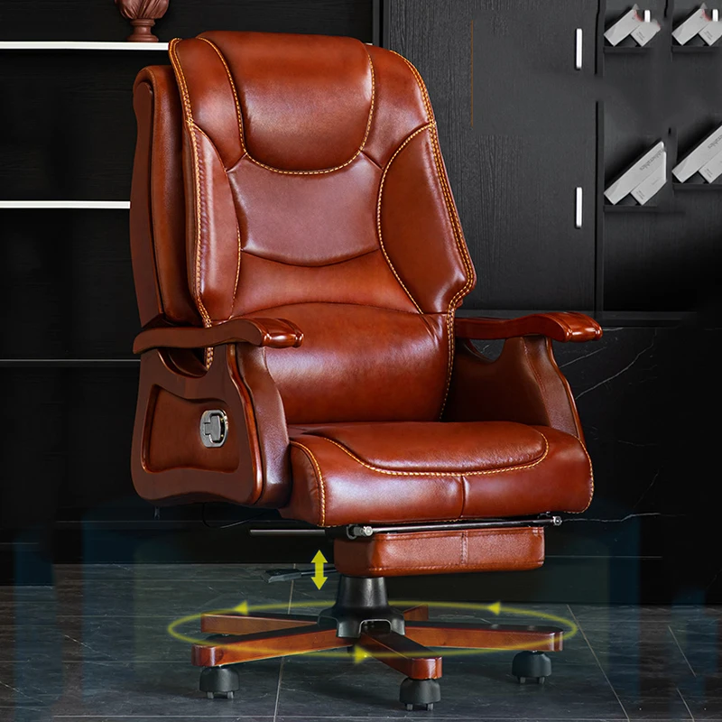 Computer Ergonomic Chair Gaming Recliner Massage Comfortable Office Chairs Mobile Nordic Leather Muebles Home Furniture WWH25XP