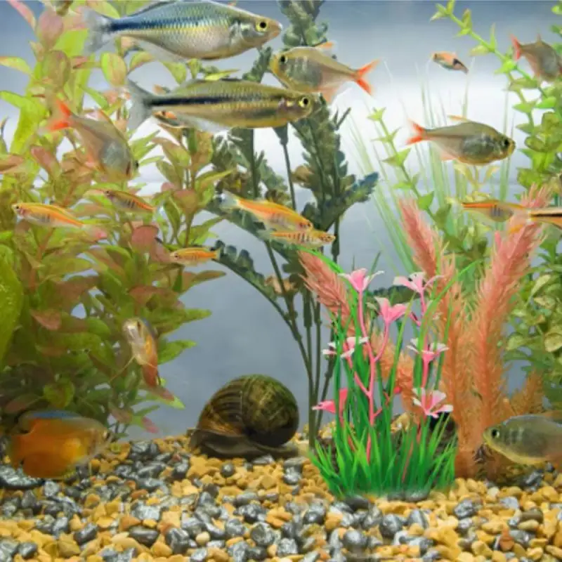 Artificial Aquarium Plants Decoration Fish Tank Water Plant Grass Ornament Plastic Underwater Aquatic Water Weeds Viewing Decor