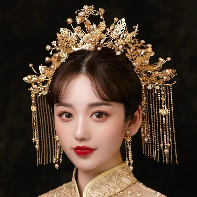 Wedding Bridal Hair Jewelry Bride Crown Headdress Wedding Hair Accessories Bridal Headwear Headpiece Tiara bridal jewelry sets