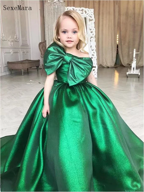Ciro Sicilia Limpia la habitación Vestido de cumpleaños verde esmeralda para niñas, vestido de fiesta de  graduación para niños, vestido de fiesta de cumpleaños de princesa pequeña  - AliExpress