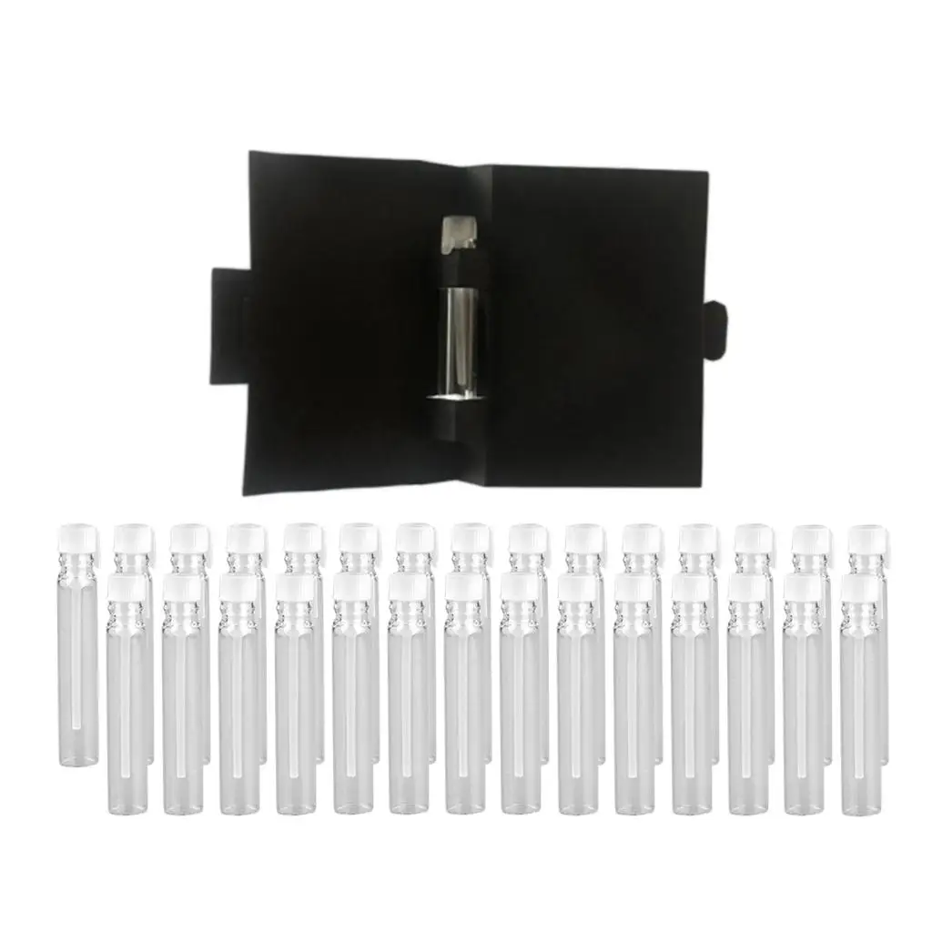 여행용 오일 미니 바이알, 향수 샘플 드로퍼 병, 30 팩, 2ml