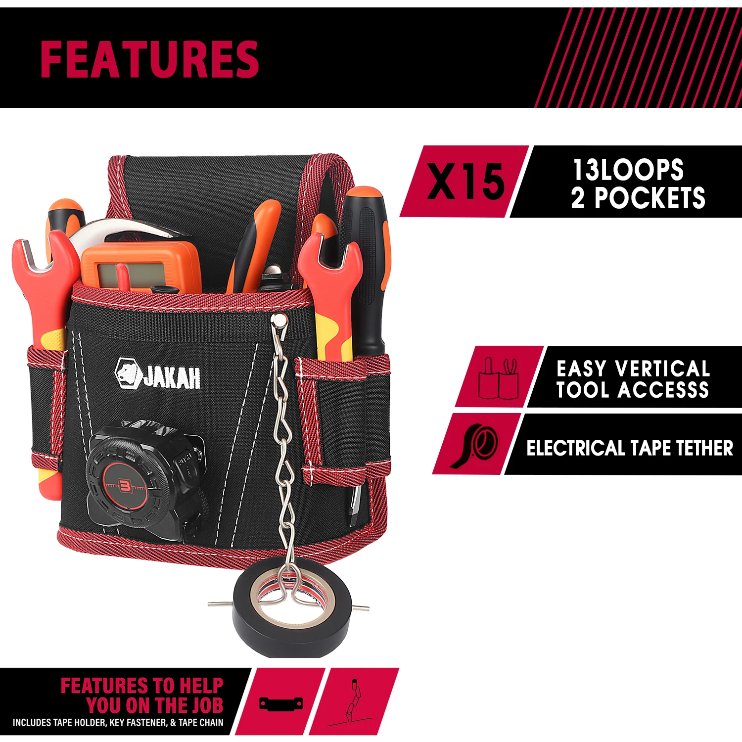 Tool bag Multi-functional Waist Pocket Tool Belt Pouch Screwdriver Hardware Maintenance