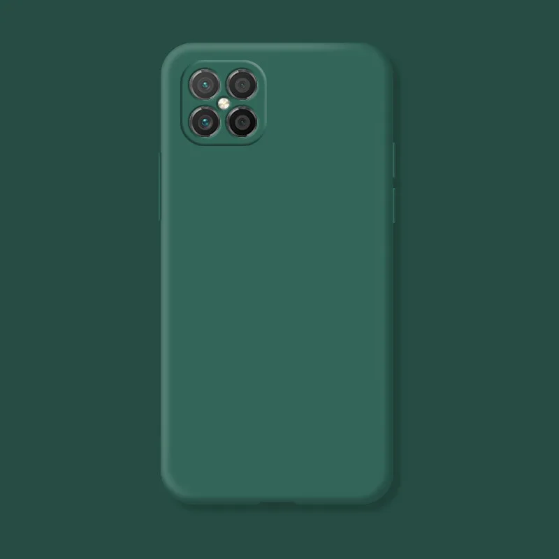 Shockproof TPU Liquid Silicone Protective Phone Back Cover -