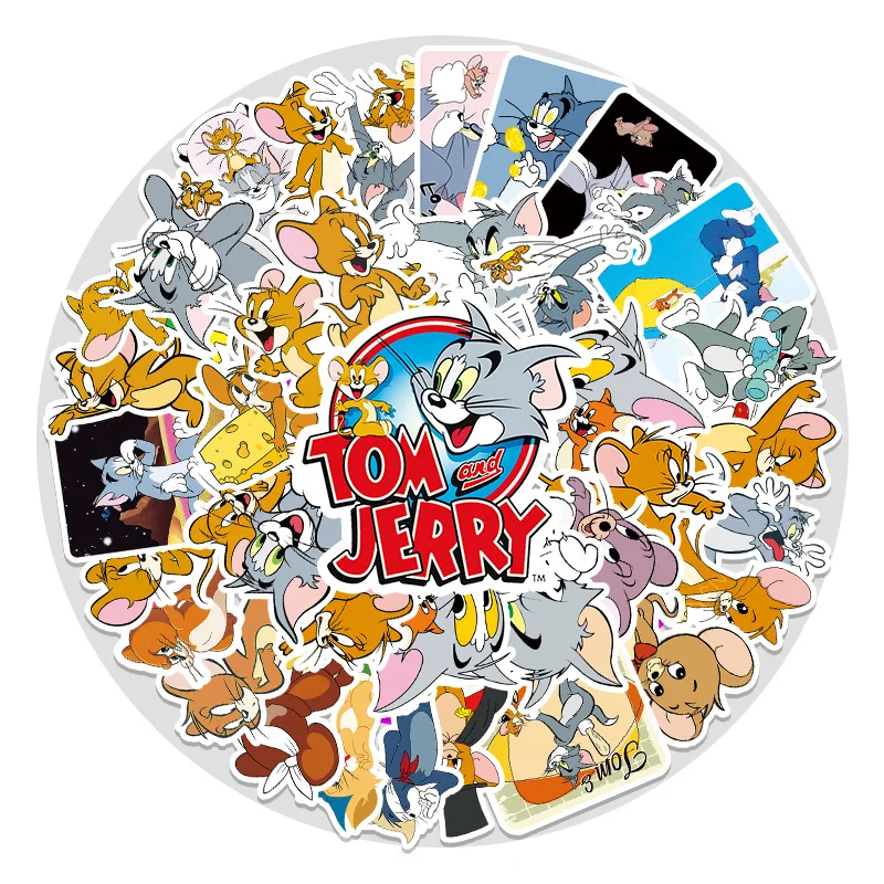 Tom and Jerry Cartoon Sticker laptop wall car phone Kids Child