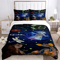 Coraline Animated Movie All Season Duvet casal Cover Bedding Sets Soft Quilt Cover and Pillowcases Teen Single_Double_Queen_King 1