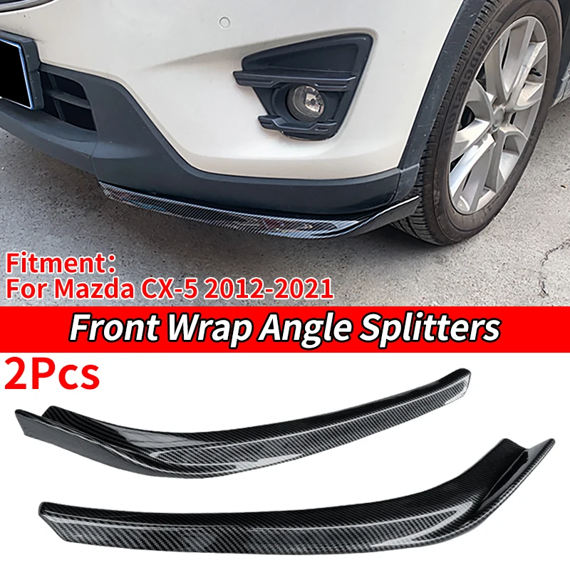 Front Spoiler Lippe 3-teilig Für Mazda CX-5 2012-2021 - ABS Carbon Look