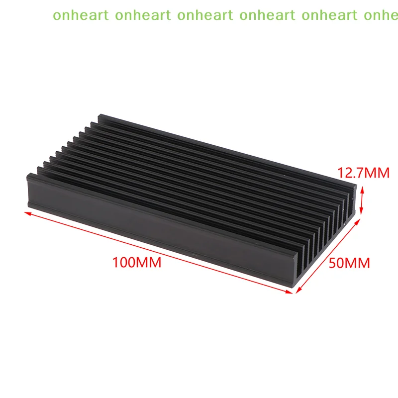 [C]1Pc 50*100*12.7mm 고전력 LED IC 팬 전력 증폭기 방열판용 알루미늄 방열판 쿨러 라디에이터