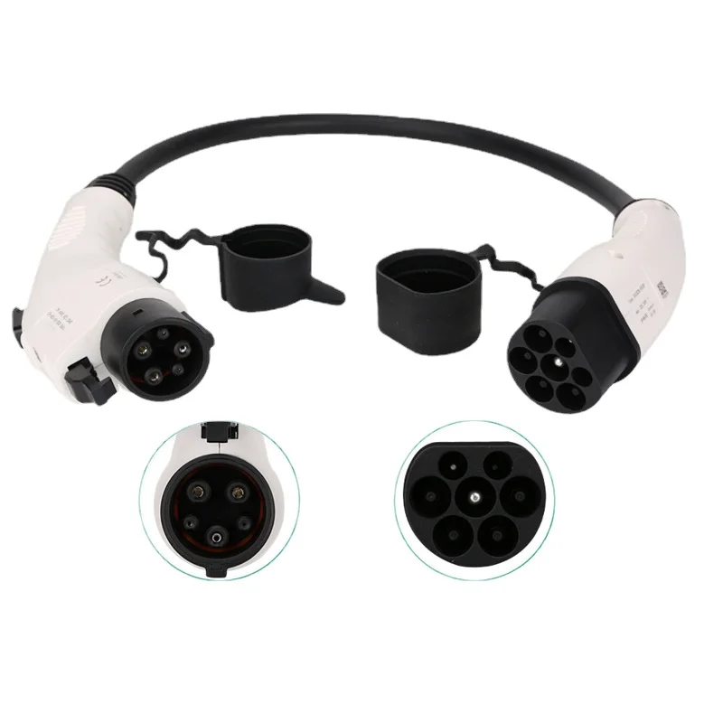 New energy adapter type2 charging pile conversion head electric vehicle from European standard to American standard SAE J1772