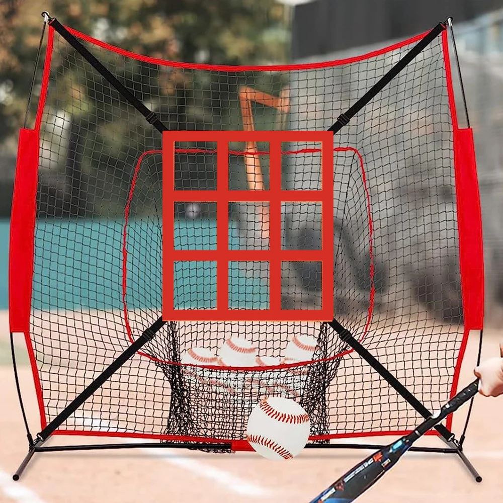 Baseball Practice Net Practice Accuracy Training Throwing Baseball Softball Pitching Target Pitching Net Training Aids