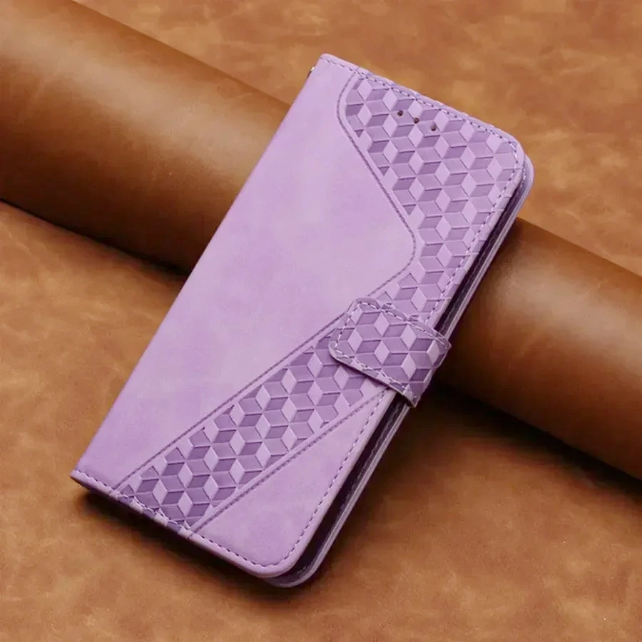 Premium Magnetic Flip Leather Wallet Phone Case with Card Slots and Stand Feature